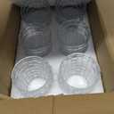 Dicunoy 6 Pack Juice Drinking Glasses, 8 oz Water Glasses with Heavy Base, Crystal Small Beverage Cups for Soda, Water, Milk, Whisky, Beer, Cocktail