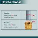 GASPRO 1/2" Propane Quick Connect Fittings，Natural Gas Quick Connect with FNPT, MNPT & Brass