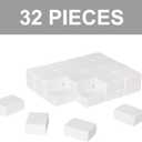 Blank Mahjong Tiles Set, 32 Pieces, Suitable for 1.2 "(30mm) Standard Size American Mahjong Tiles, Replace Lost Tiles & Can Be Used Together with Mahjong Stickers (Stickers Not Included)