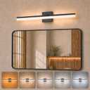 24 Inch Bathroom Vanity Light, 24W 1920LM Dimmable 5CCT, Black, IP44, 23.6inch