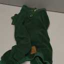 cyeollo Dog Pajamas Medium, Stretchable Fleece Pet Onesie Coat for Small Dogs Pjs Warm Doggie Jumpsuit Soft Cold Weather Dog Clothes Outfits, Green M (Medium (chest Girth: 15"-18"))