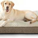 JOEJOY XL Orthopedic Dog Beds Large Sized Dog, Extra Thick Supportive Big Dogs Couch Bed with Sides, Ultra Soft Pet Bed Sofa for Large Dogs, Beige, 42inch