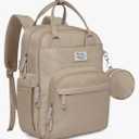 RUVALINO Diaper Bag Backpack-Multifunction Baby Travel Bag with Changing pad, Insulated Bottle Holders & Pacifier Case, Large Capacity, Waterproof, Clay