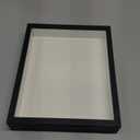 KAPIX Shadow Box 8x10 Picture Frame with HD Plexiglass Deep Wood Memory Box Display case for Flowers,Ticket,Memorabilia,Keepsake,Medal,Art and Photos,Black