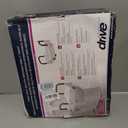 Drive Medical 2-in-1 Raised Toilet Seat with Removable Padded Arms
