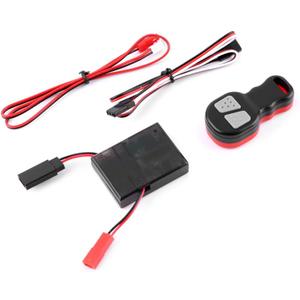 1/10 RC Wireless Winch Remote Controller & Receiver Kit, Automatic Winch Replacement for Axial SCX10 90046 TRX4 Tamiya RC4WD Redcat HPI 1/10 RC Crawler Upgrade Parts