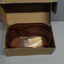 Oval Wooden Yarn Bowl for Crocheting, Large Crochet Yarn Holder, Handmade Crochet Bowls with Lid and 9pcs Knitting Hooks, Yarn Storage Organizer for Crocheting and Knitting Lovers