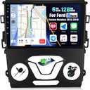 6+128G 8 Core Android 13 Car Stereo for Ford Fusion Mondeo 2013-2019 with Wireless CarPlay&Android Auto,9" Touchscreen Car Radio,5G WiFi,GPS,Mirror Link,Bluetooth 5.0,FM RDS,DSP 32EQ,SWC,Backup Camera