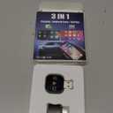 2026 Upgrade 3 in 1 Wireless Carplay Mirror Link Adapter for iPhone/Apple/Android Phone to Car Screen, Auto Connect-Black