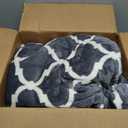 Homemate Heated Blanket Electric Queen Size - 84x90 Heating Blanket with 10 Fast Heat Levels 8 Hours Auto Off Ultra Soft Cozy Flannel Over-Heated Protection ETL Certification Keep Warming in Home (Grey Geometry)