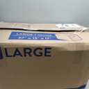 SAILUN 136Gal/543Qt Stackable Storage Bins Folding Collapsible Storage Bins with Lid, Closet Organizers and Storage, Grey 26" W x 17" D x 71" H