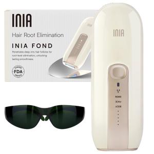 Laser Hair Removal Device for Women and Men, INIA Fond Hair Remover with Long-Lasting in Hair Reduction for Body&Face, Safe at-home Results for Armpits, Bikini and Legs (White)