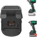 for Dewalt &for Milwaukee to for Hitachi&forMetabo HPT Battery Adapter,Fit for Dewalt for Milwaukee Batteries Work for Hitachi 18v Lithium Cordless Tools and for Metabo (Not 36V) Slide Style Tools