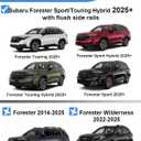 Roof Rack Cross Bars for 2025 2026 Subaru Forester Sport/Touring Hybrid