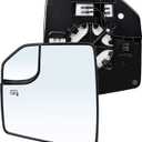Left Side Mirror Compatible with Ford F150 Mirror Glass Replacement Power Heated Towing Mirrors Left Side with Blind Spot FL3Z17K707A 2015-2021