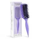 Curly Hair Brush,Curl Defining Brush for Effortlessly Defined Curls & Waves,Vented Hair Brush for Wet & Dry Hair,Women and Men,Reduces Frizz (Purple)