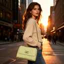 Tweed Crossbody Bag for Women,Elegant Quilted Shoulder Bag for Women,Evening Clutch for Weddings