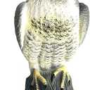 YOFIT Bird Scarecrow Fake Horned Hawk Decoy,Bird Repellent Garden Protectors, Natural Enemy Pest Deterrent Scarecrow