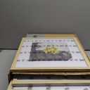 12x12 Picture Frame Set of 9, Display Pictures 8x8 with Mat or 12x12 without Mat, Multi Collage Gallery Square Photo Frames for Wall or Tabletop, Natural Wood