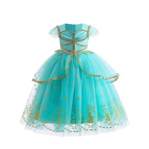 Girls Princess Jasmine Costumes Aladdin Arabian Fancy Dress up Halloween Cosplay Christmas Birthday Party Outfits 120