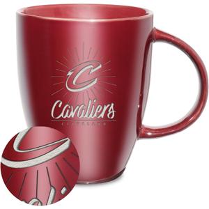 NBA Basketball Sunburst 18oz Laser Engraved Ceramic Lustre Mug