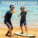 Kanu Surf Boys' Short Sleeve UPF 50+ Rashguard Swim Shirt (6, Solid Charcoal)