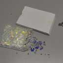 1 Box 100Pcs 14mm Butterfly Crystal Beads Clear AB Glass Beads Prism Crystals Sun Catcher Glass Charms Chandelier Replacement Faceted Spacers for Suncatchers DIY Lamp Hanging Jewellery