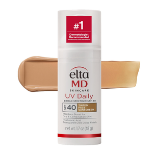 EltaMD UV Daily Tinted SPF 40 Face Sunscreen Moisturizer with Zinc Oxide, Tinted Daily Face Moisturizer with SPF, Sunscreen for Dry Skin,1.7 oz Pump