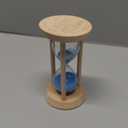 SuLiao Wooden Sand Timer 60 Minute Hourglass, Bamboo Sand Clock, Small Black Sand Watch 60 Min, Reloj De Arena Hour Glass Sandglass for Home Office Decorative Game Classroom