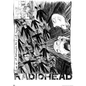 Trends International Radiohead - Scribble Wall Poster, 22.375" x 34", Premium Unframed Version