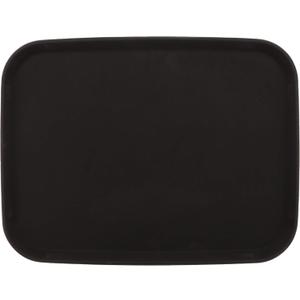 G.E.T. NS-1520-BK BPA-Free Non-Slip Plastic Rectangular Serving Tray, 15" x 20", Black