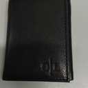 Real Leather Mens Trifold Wallet RFID Blocking Slim Minimalist Front Pocket - Thin & Stylish with ID Window in Gift Box (Classic Black)