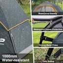 CAMPROS CP Tent 8 Person Camping Tents, Waterproof Windproof Family Dome Tent with Rainfly, Large Mesh Windows, Wider Door, Easy Setup, Portable with Carry Bag (Gray)