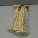 Osring 8 Inch Furniture Table Legs Golden, Steel Round Tapered Modern Sofa Feet, Straight Metal Furniture Legs Hardware for Cabinet and Couch, 4 Pack