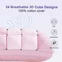 YOUR MOON Soft Pillows for Sleeping, Support Bed Pillows, Fluffy Down Alternative Pillow, Luxury Hotel Gel Pillows for Side Sleeping Queen Size (Pink)