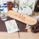 3 x Blank Skateboard Deck 16.92In DIY Kids Painting Toy Unfinished Maple Wood Replacement Deck with Pre-Drilled Holes for Skateboard Assembly