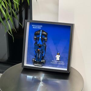 iLuane Display Wallboard for Speed Champions Williams Racing FW46 F1 Race Car Toy - Building Set 77249, Adult Collectibles Wall Mount, Home or Office Dcor (No Car Included)