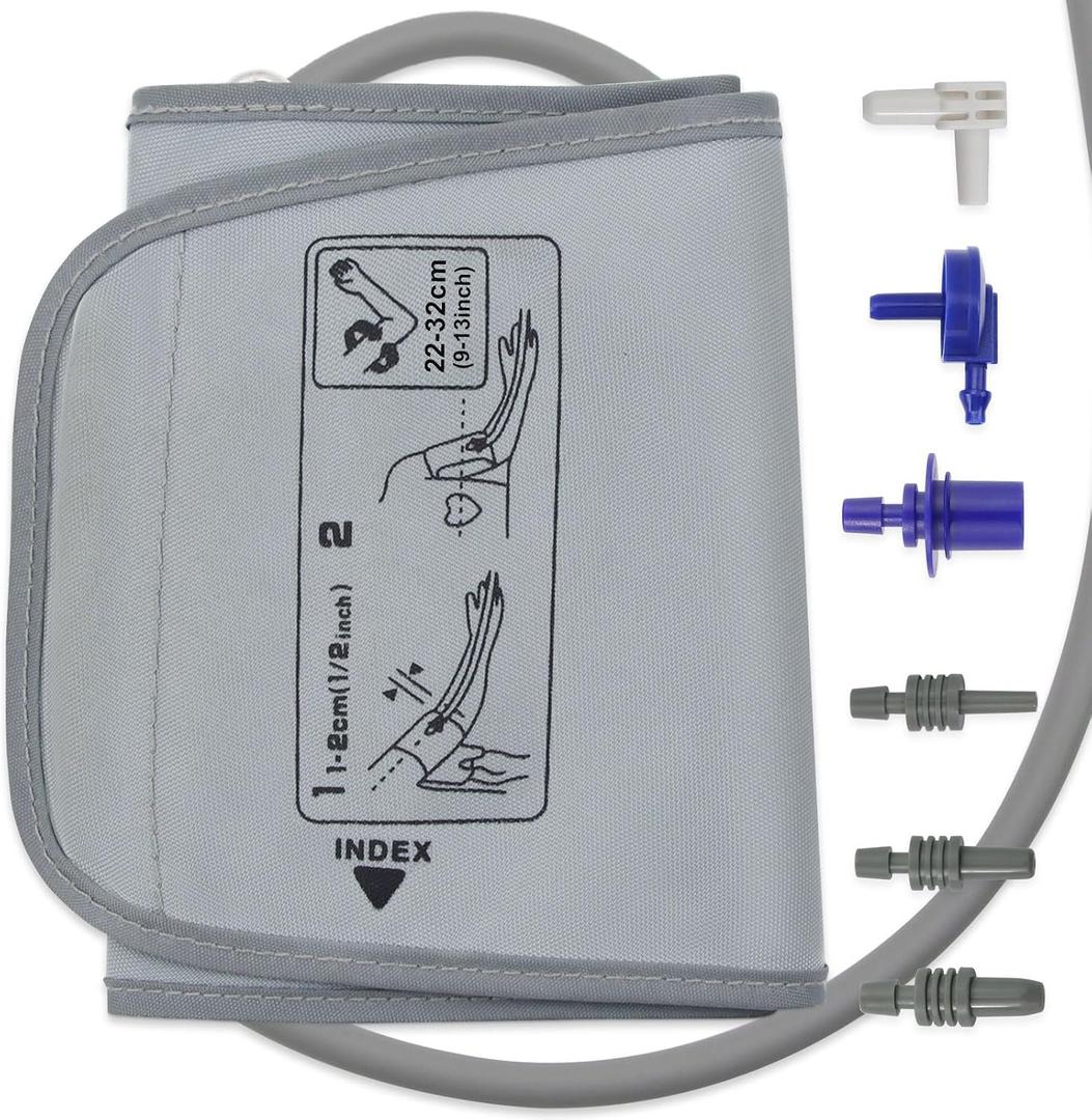 Y003A1 Medium Replacement Blood Pressure Cuff, 9-13inch BP Cuff Compatible with Omron BP5100 BP5250 BP5450 BP7100 BP5350 BP7350 BP7250 BP Monitor, for Home BP Checks