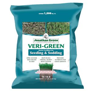 Jonathan Green (16006) Veri-Green Starter Fertilizer for Seeding & Sodding - 12-18-8 Starter Lawn Fertilizer (1,500 Sq. Ft.) Jonathan Green (16006) Veri-Green Starter Fertilizer for Seeding & Sodding - 12-18-8 Starter Lawn Fertilizer (1,500 Sq. Ft.)