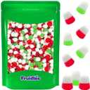 Fruidles Christmas JuJu Jelly Drops, Delicious Gummy Candy, Gluten-Free, Fun and Festive Holiday Snacking, Party Favor (Half-Pound)