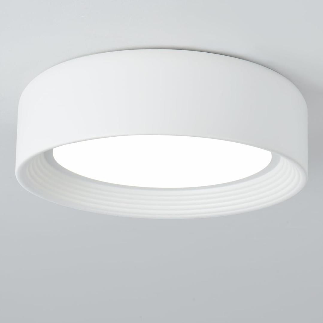 Dimmable Led Flush Mount Ceiling Light,11.8 Inch Round White Lighting Fixtures,5CCT 3000K-6000K Modern Close to Ceiling Lights for Kitchen,Hallway,Entryway,Laundry Room