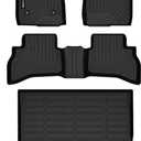 HAFIDI Floor Mats & Cargo Liner Set Fit for 2020-2025 2026 Buick Encore GX AWD (Only Fit Cargo in Upper Deck Position) All Weather TPE Anti-Slip Car Full Set Floor Liners Custom Accessories - Black