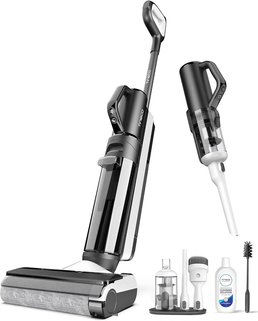 Tineco Smart Wet Dry Vacuum Cleaners, Floor Cleaner Mop 2-in-1 Cordless Vacuum for Multi-Surface, Lightweight and Handheld, Floor ONE S5 Combo