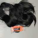 ZQIAN BEAUTY Clip on Ponytails for Women - 12 Inch Curly Black Ponytail Extension, Curly Pony Tails Hair Extensions, Synthetic Hair Extensions Ponytail, Natural Hair Pieces for Women (Color: Black)