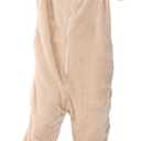 Animal Onesie for Kids Adults Halloween Costumes for Girls Boys Womens Mens Cosplay Outfit Dog Pug (Brown), Size 130