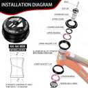 BUCKLOS 1-1/8 Bike Headset MTB Threadless 34 44 44-50.6 44-55 44-56 41.8-52mm, Straight Tapered Tube Mountain Bikes Road Bicycle Double Sealed Bearings Headsets, for Frame Fork Expander Plug Star Nut
