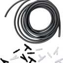 Windshield Washer Hose Kit, 4 Meter Washer Fluid Hose with 12 Pcs Hose Connectors, Suitable for Most Car Windshield Washer Tubing