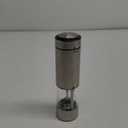 innhom Electric Salt Grinder Pepper Grinder Battery Operated Stainless Steel Pepper Mill Automatic Salt and Pepper Grinder with Adjustable Coarseness, 1 Pack