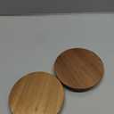 2 PCS 1 Gallon Mason Jar Lids Wooden Fits 3.7 Inch Inner Dia Replacement Mason Jar Lids Ball Glass Jar Lids Wooden Lid with Silicone Seal Canning Jars Lids Only for 1 Gallon Jars (2, Natural Acacia)