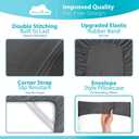 DREAMCARE Full Size Sheets - Cooling Bed Sheets - 4pcs Set - up to 15" Deep Pocket Full Sheet Set - Sheets Full Size Bed - Soft & Long Lasting 100% Fine Brushed Polyester with Side Pocket - Dark Gray